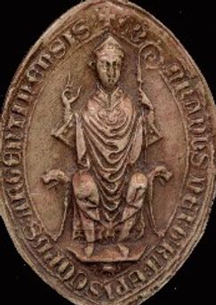 Siegel von Konrad Lichtenberg, Bischof von Straßburg (1273-1299)